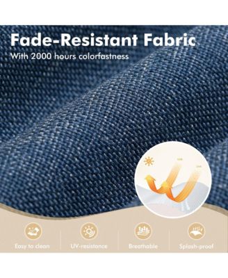 Patio Furniture Sets Outdoor Swivel Rocking Chairs with 50,000 BTU Propane Fire Pit Table 7 Pieces All Weather PE Wicker Conversation Sofa and Matching Side Table