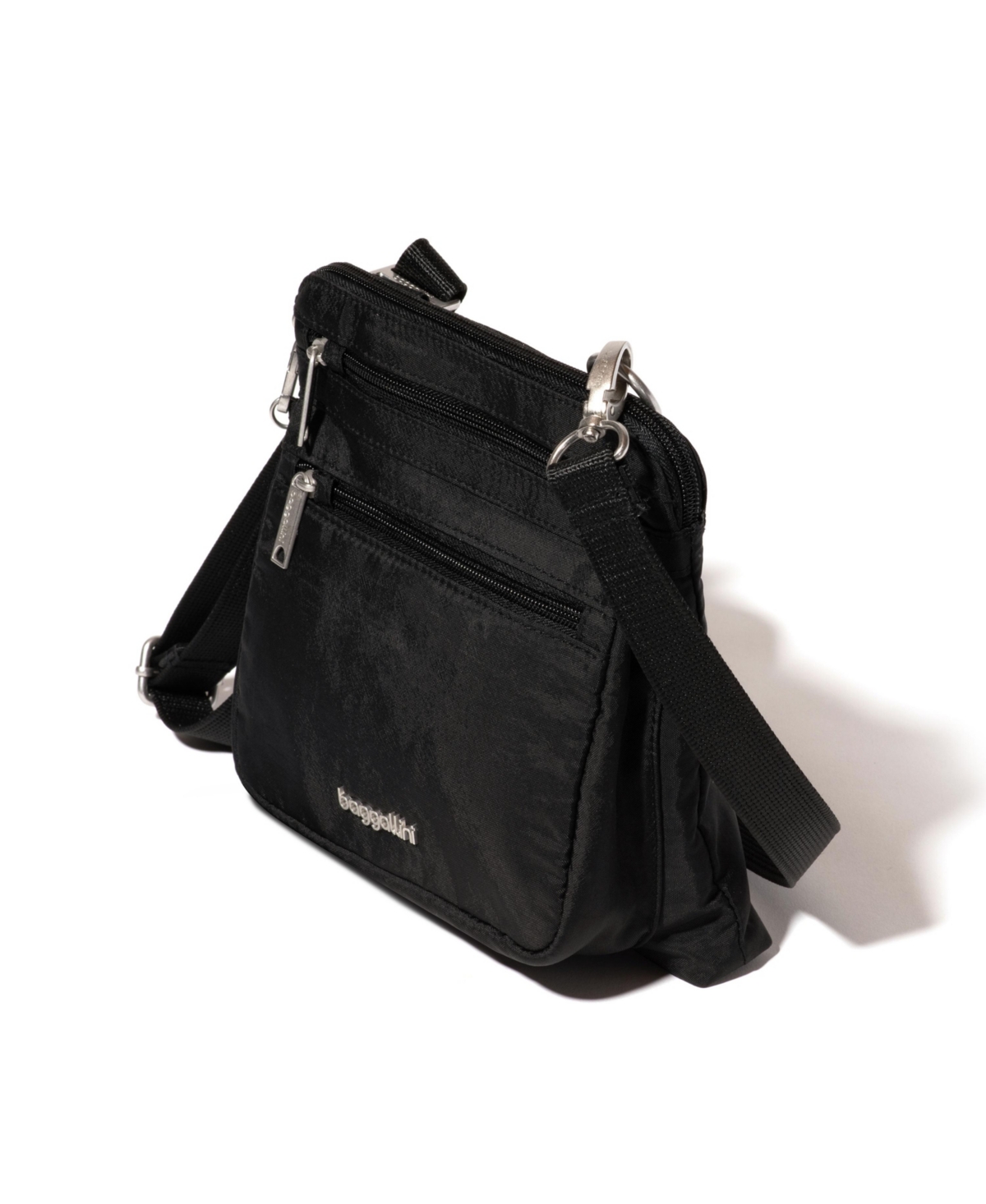 Baggallini Securtex Anti-theft Crossbody Bag In Black