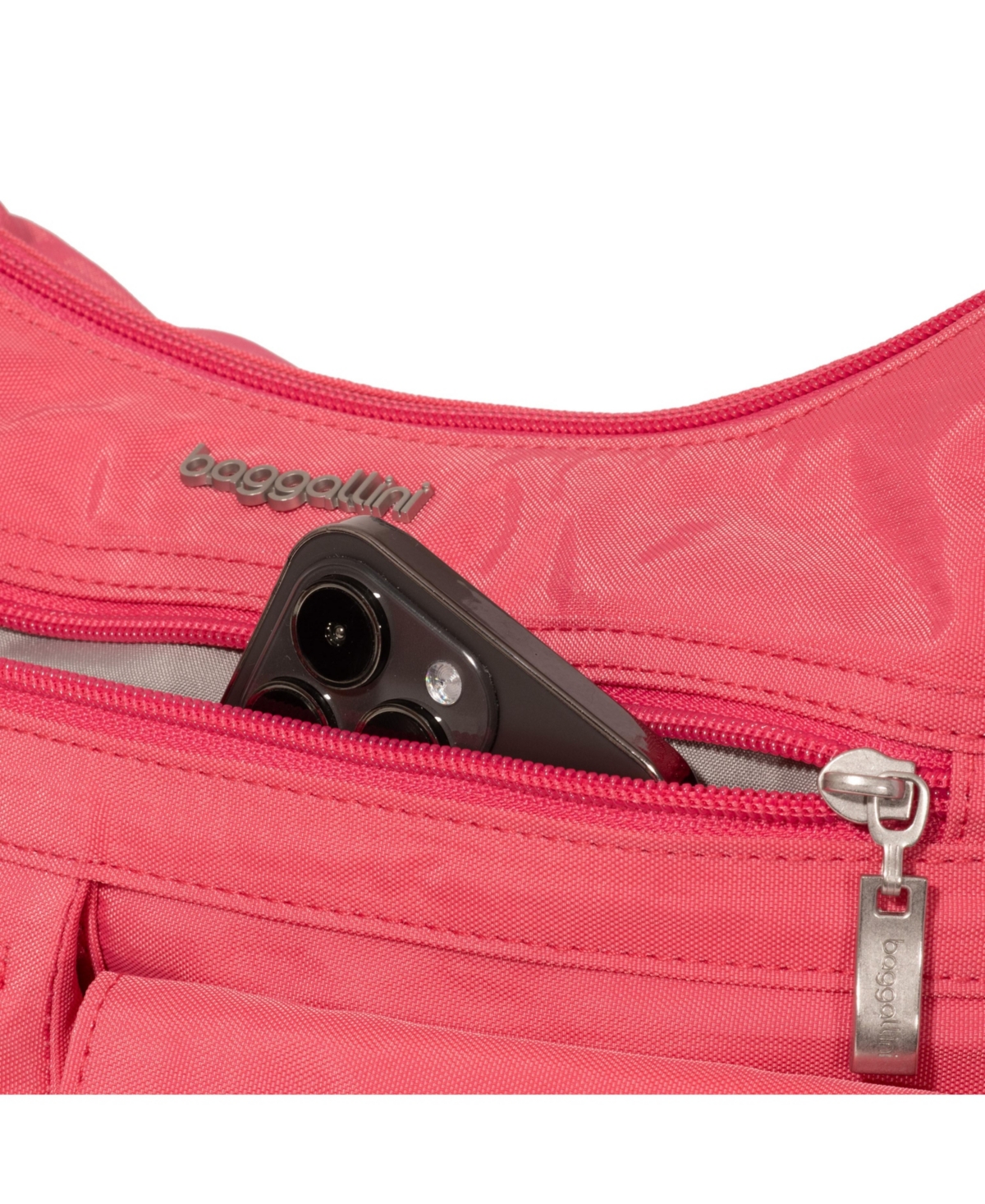 Baggallini Everywhere With Rfid Crossbody Bag In Flamingo