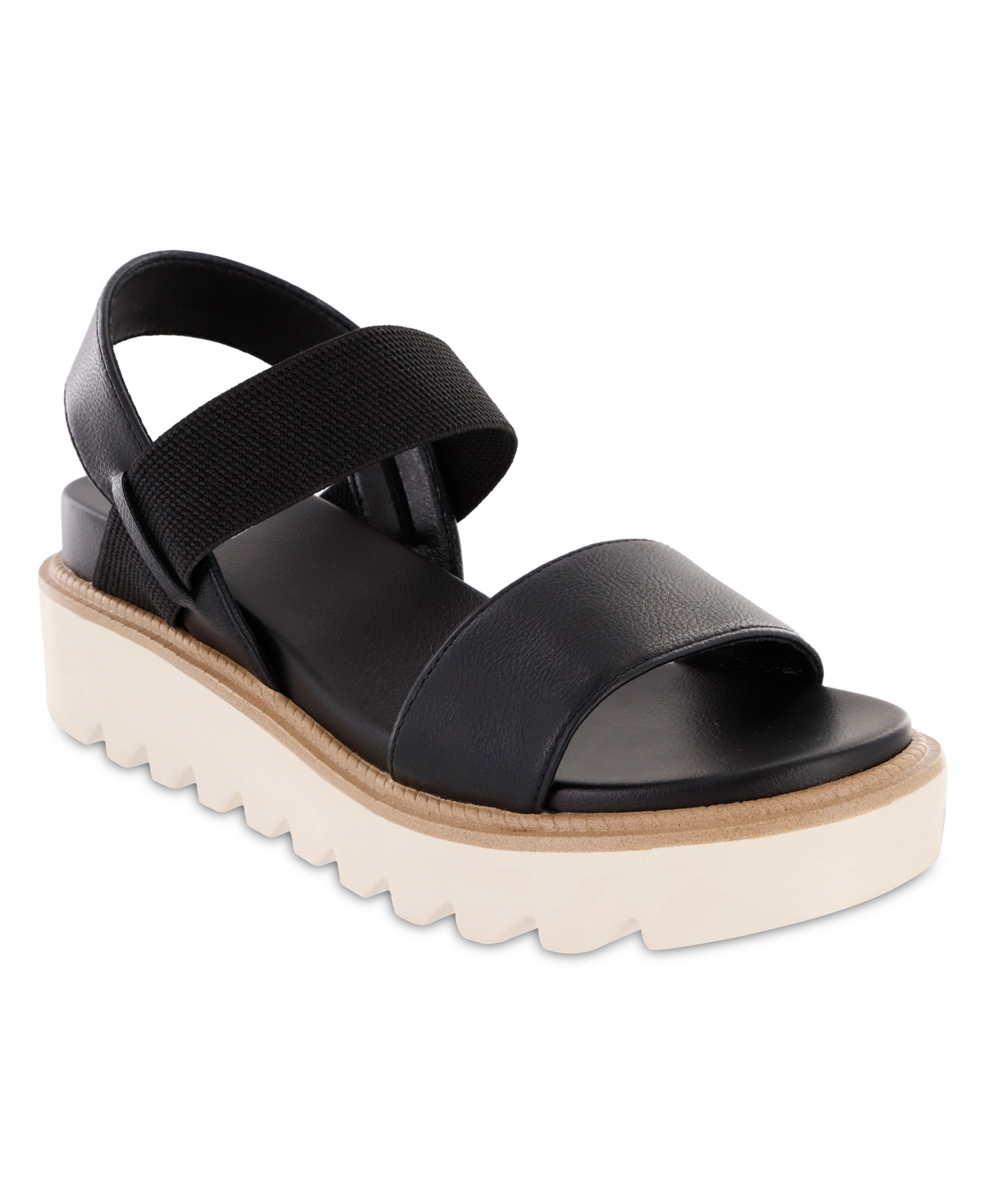 Mia Jony Ankle Strap Platform Sandal In Black