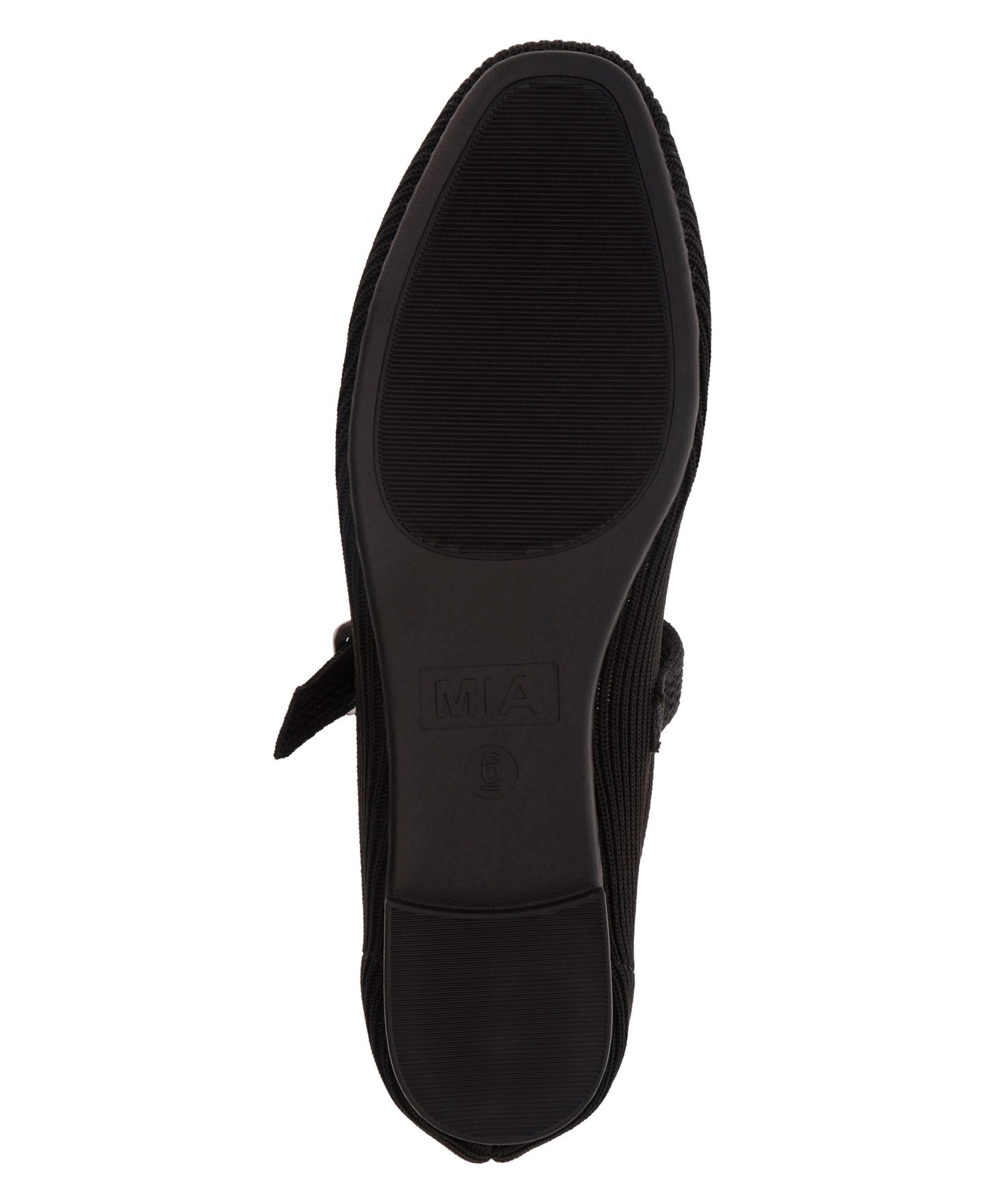 Женские балетки MIA Brita Mary-Jane Round Toe Knit Flats, цвет: Чёрный — фото 5