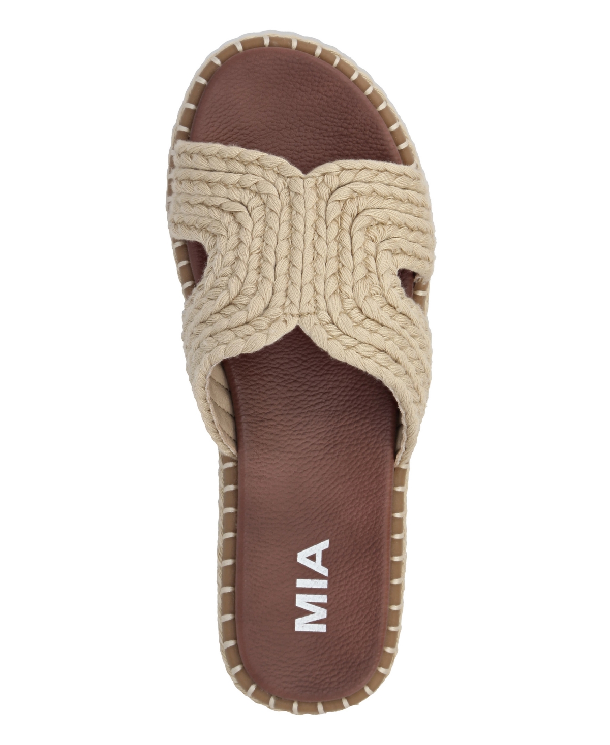 Mia Sirah Platform Slide Sandal In Natural