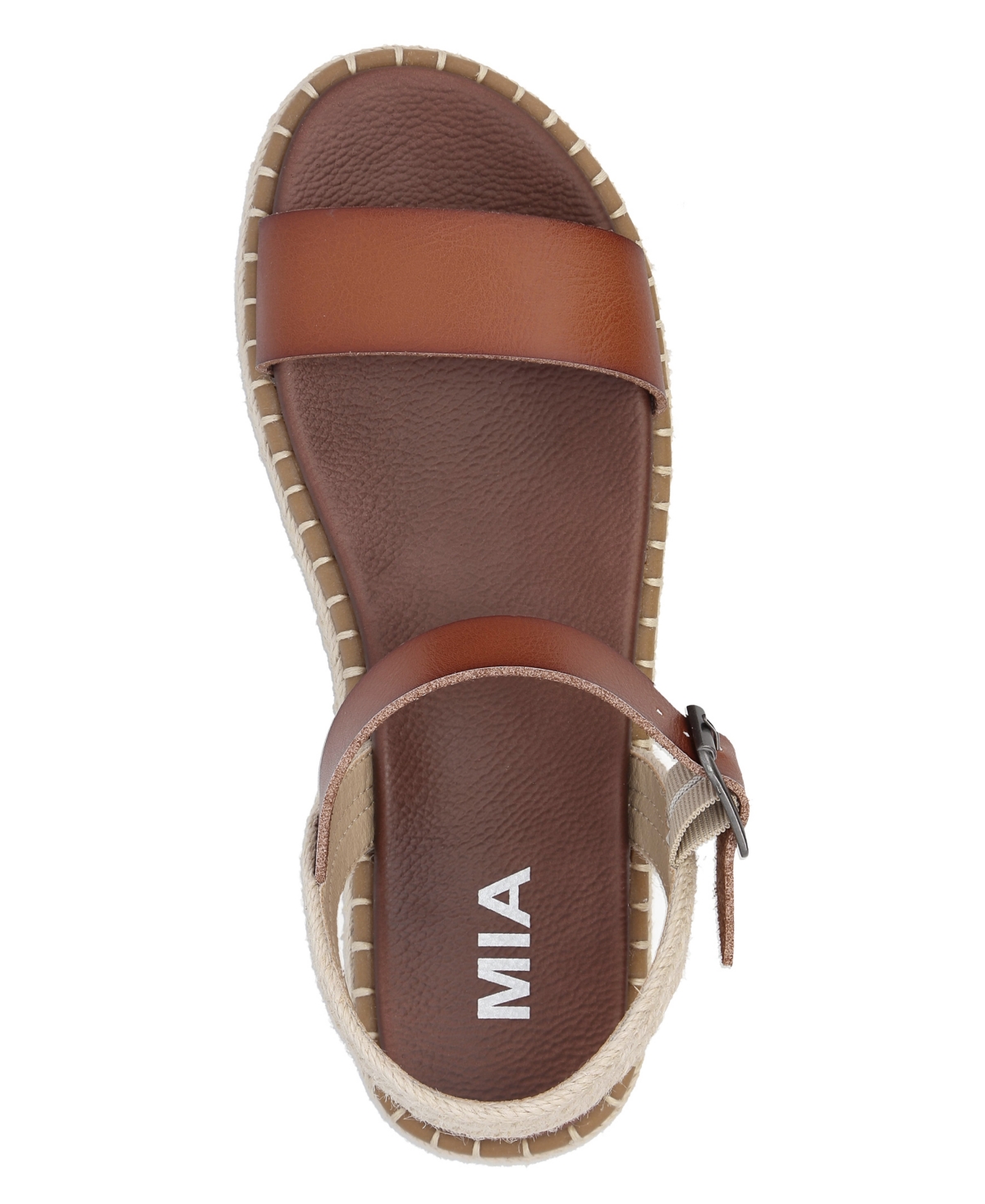 Mia Stephany Ankle Strap Sandal In Cognac