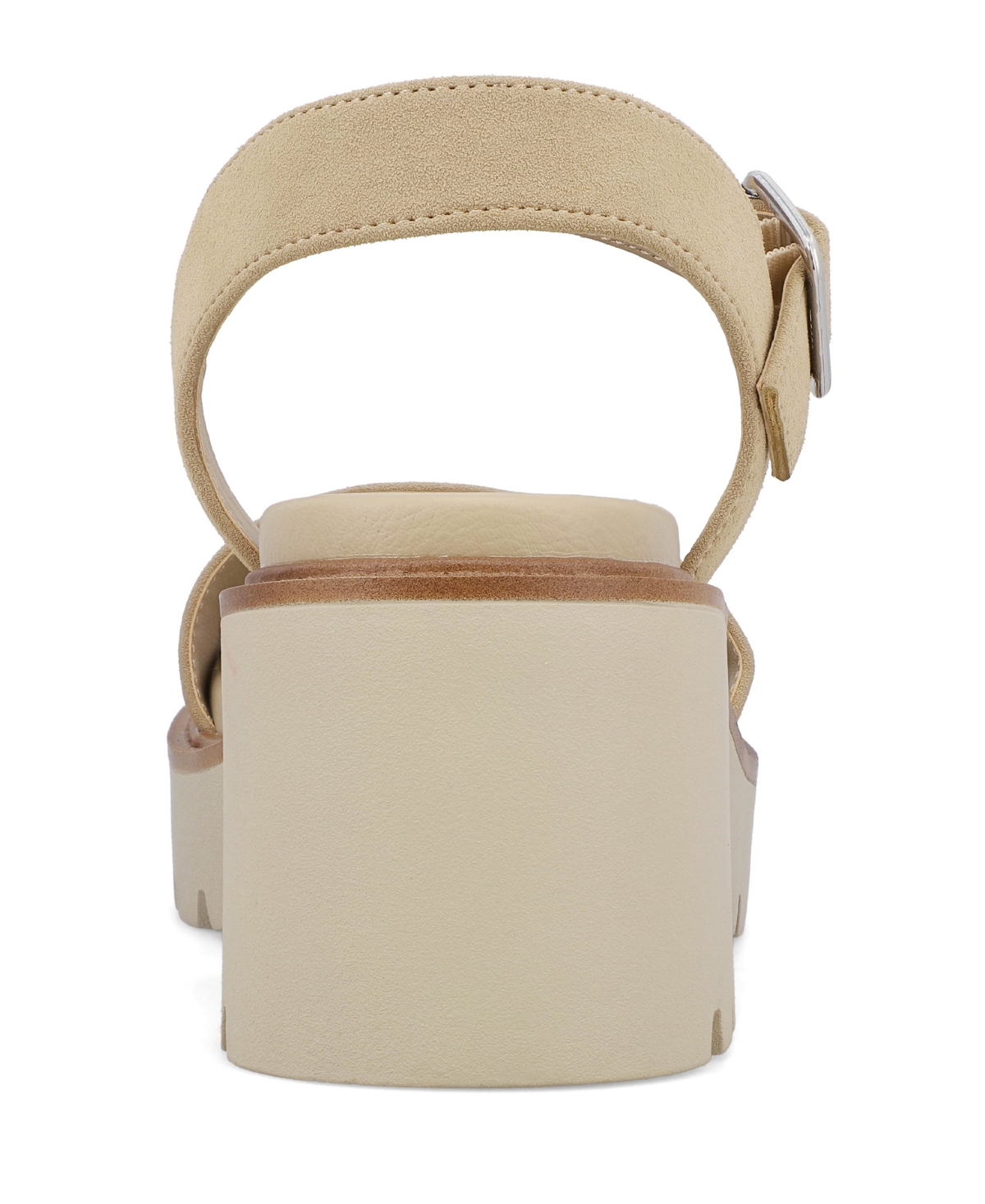 Mia Savy Ankle Strap Platform Sandal In Sand
