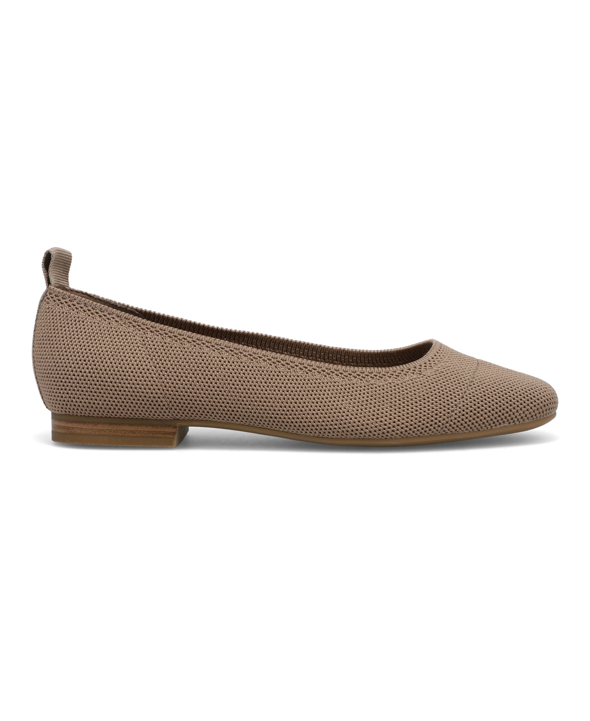 Mia Women's Rasia Ballet Knit Round Toe Flats In Sand