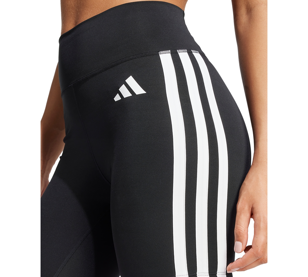 Shop Adidas Originals Women's The Optime Essentials 3-stripe Short Leggings