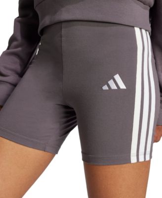Women's Essentials 3-Stripe High-Rise Bike Shorts