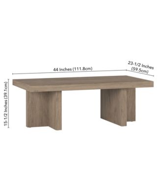 44" Dimitra Wide Rectangular Coffee Table