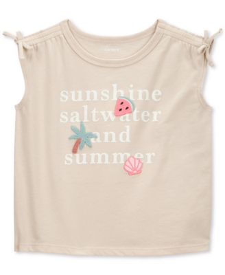 Carter's - Toddler Girls Sunshine, Saltwater and Summer Graphic T-Shirt