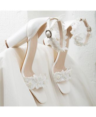 Dede Lace Bridal High Heel Sandals