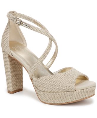 Naturalizer - Women's Melody Platform Peep Toe Dress Sandals