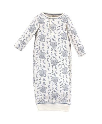 Natural Cotton Henley-Style Gowns