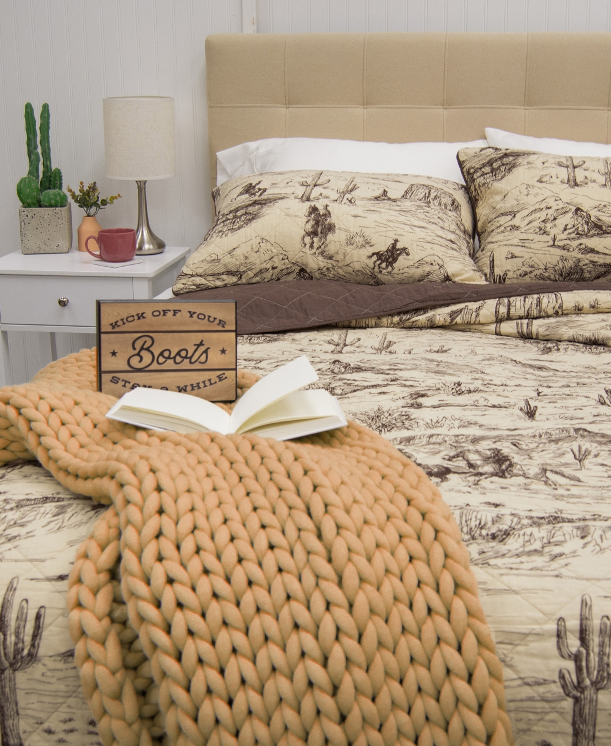Donna Sharp Cowboy Western 2-pc. Quilt Set, Twin In Multi