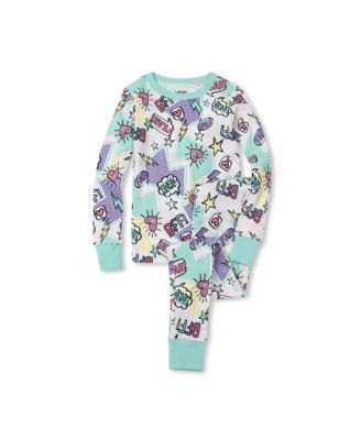 Kids Long Sleeve Top and Bottom Snug Fit Pajama Set