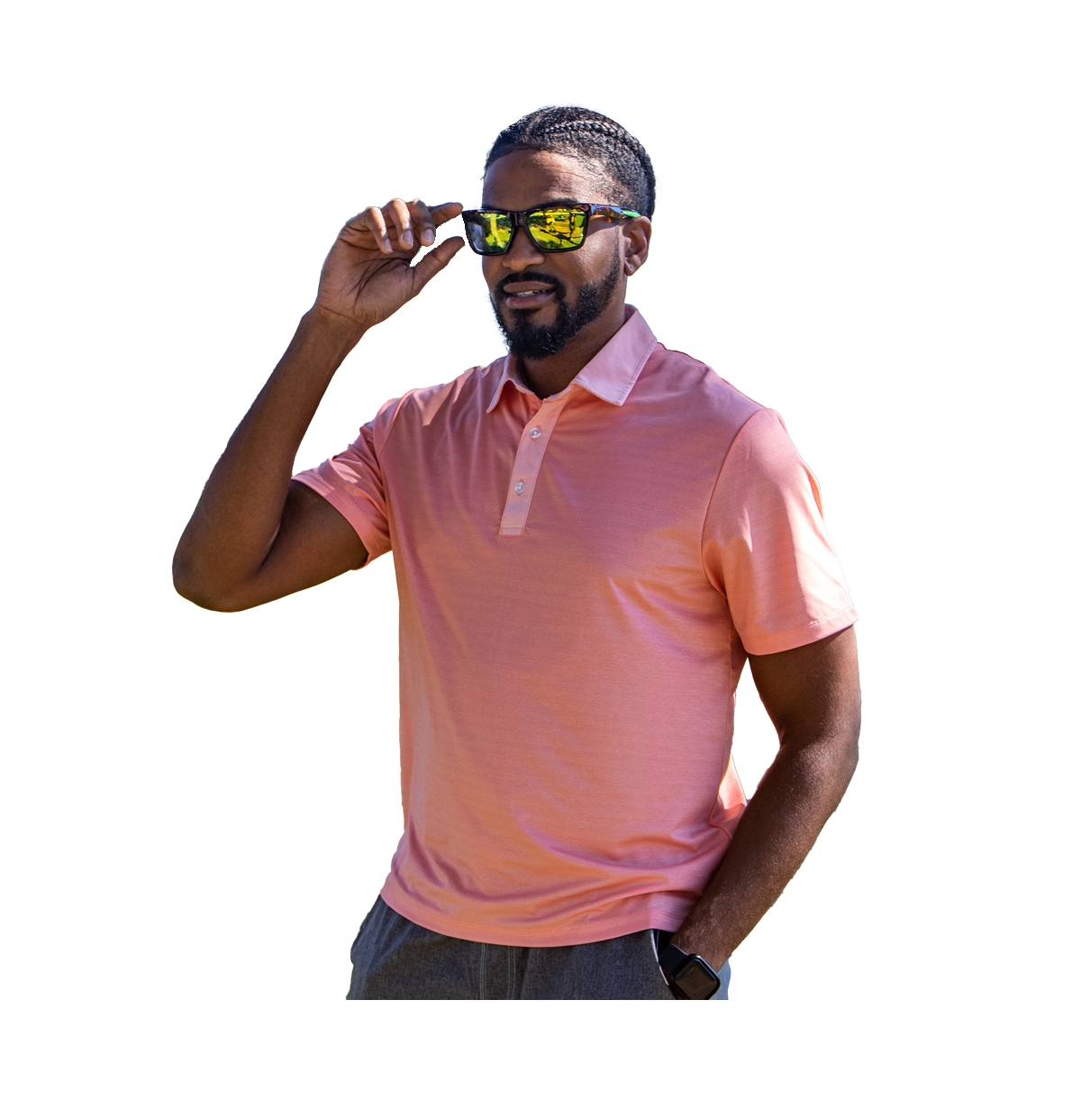 Men's Triple Chill Cooling Polos - Mint green