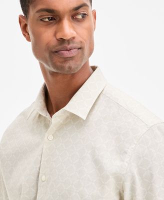 Alfani - Men's Lipson Short Sleeve Geo Print Button-Front Shirt