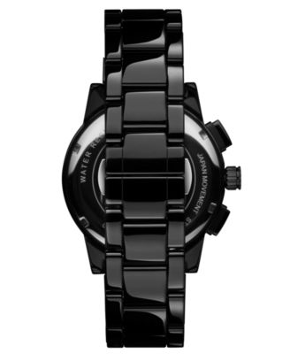 Men's Chrono II Black Ceramic Bracelet Watch, 44mm