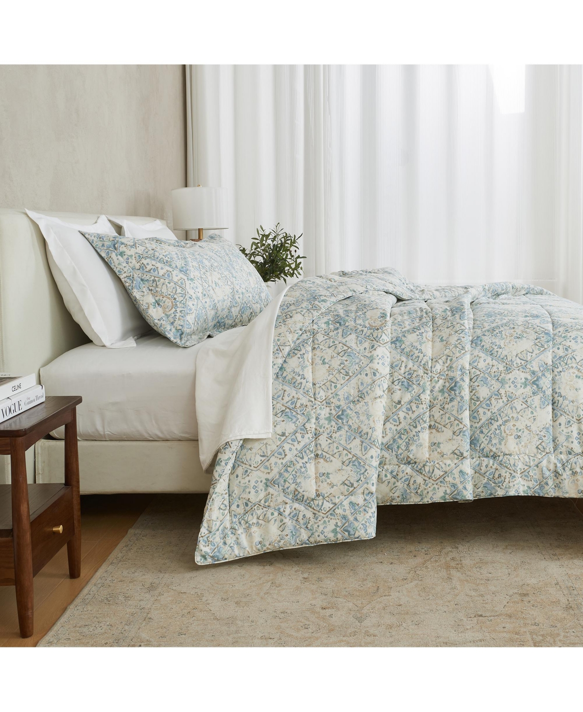 Linery & Co. Reversible Down Alternative Printed Comforter Set