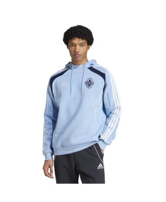 adidas - Men's Light Blue Vancouver Whitecaps FC 2025 Travel Pullover Hoodie