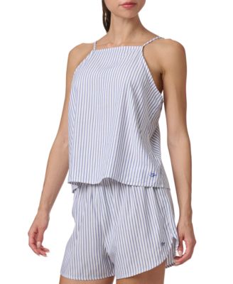 Women's 2-Pc. Striped Cami & Boxer Pajama Set