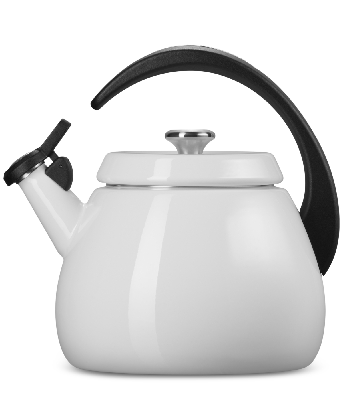 Le Creuset Enamel On Steel 2.2 Qt. Cloche Tea Kettle In White