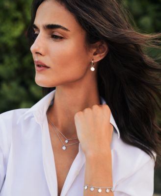 Sterling Silver Disc Adjustable Slider Bracelet