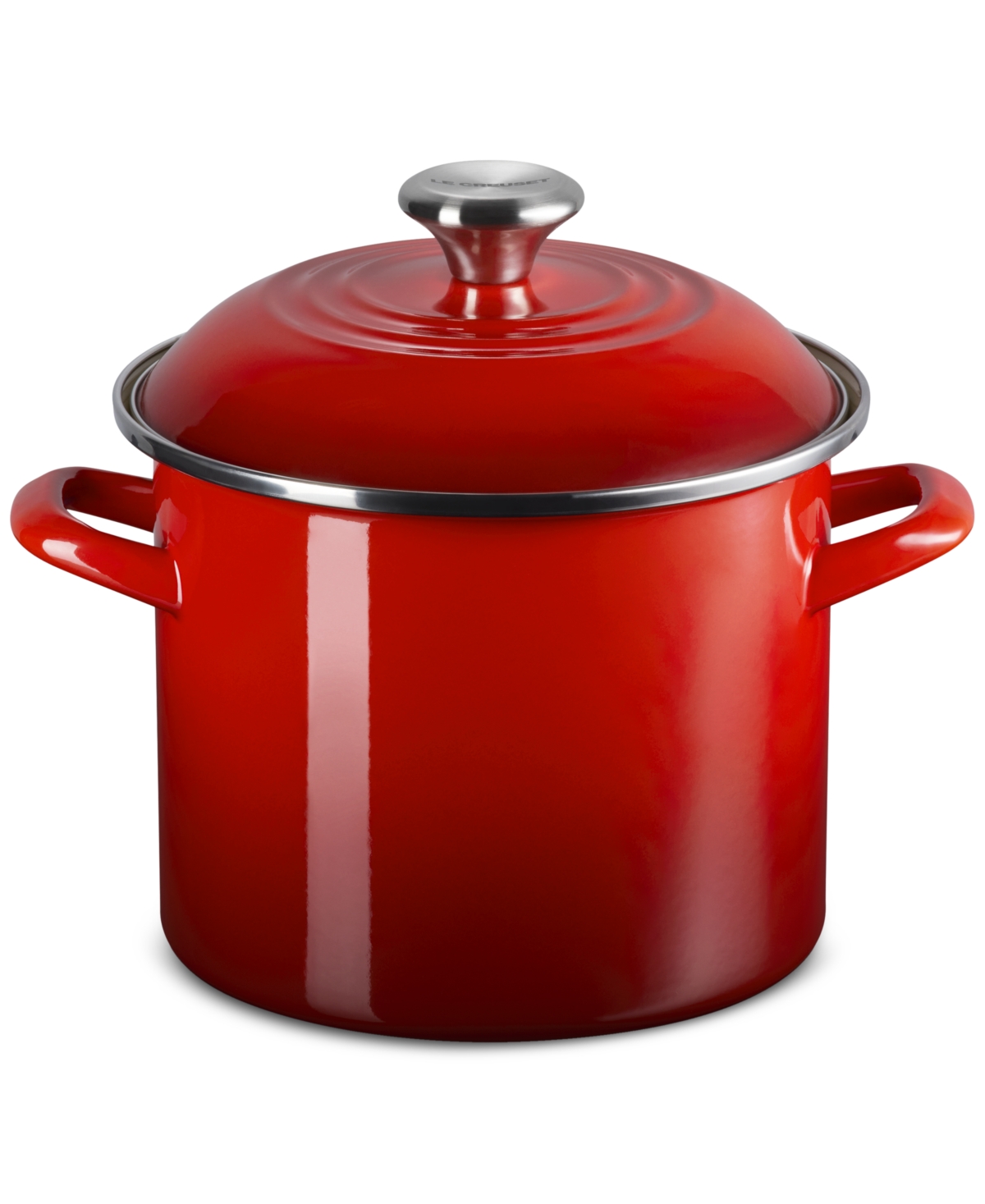 Le Creuset 6-quart Enameled Steel Stockpot In Cerise
