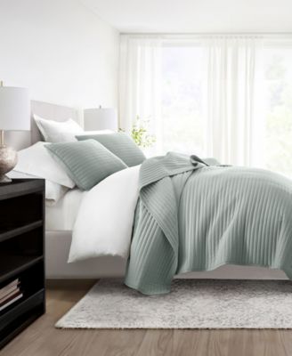 Stripe Stitch 2-Pc. Quilt Set, Twin/Twin XL