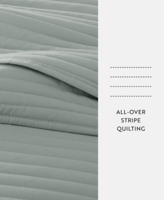 Stripe Stitch 3-Pc. Quilt Set, Full/Queen