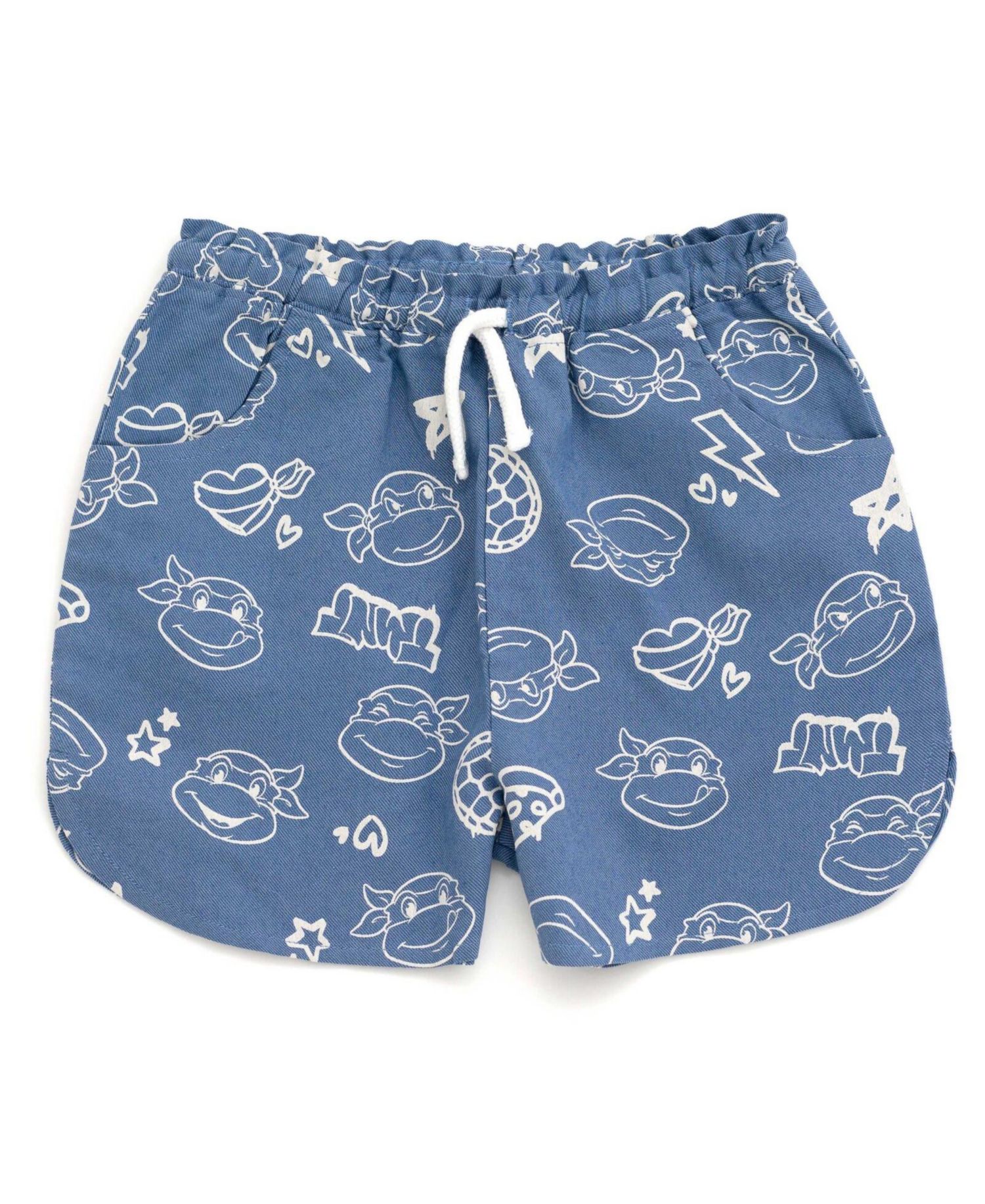 Girls T-Shirt and Chambray Shorts Outfit Set