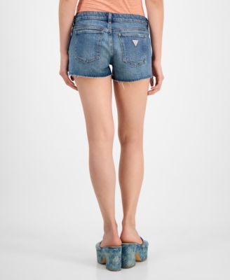 Women's Lace-Trimmed Denim Katie Shorts