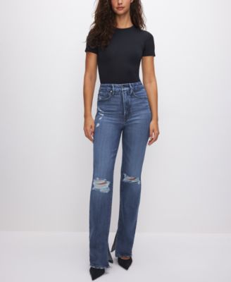 Sculpting Crewneck Short-Sleeve Bodysuit, Regular & Plus Size