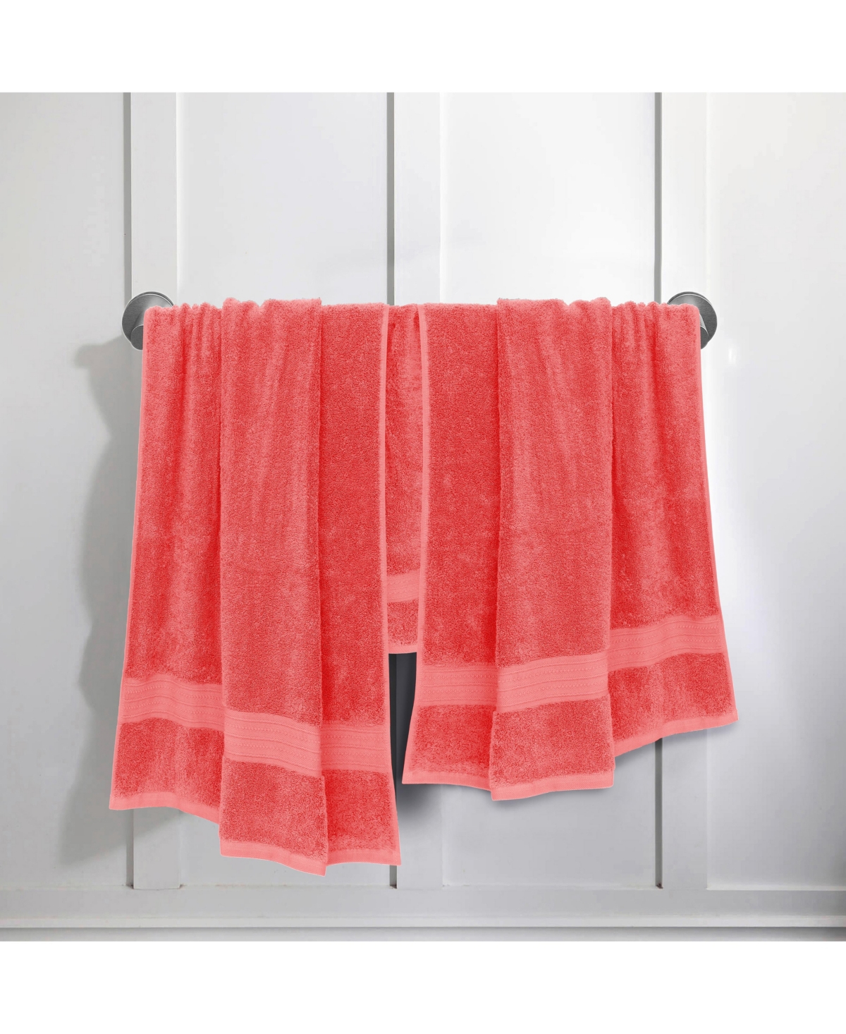 Feather & Stitch, Ny Luna 6-pc. Bath Towel Set In Salmon