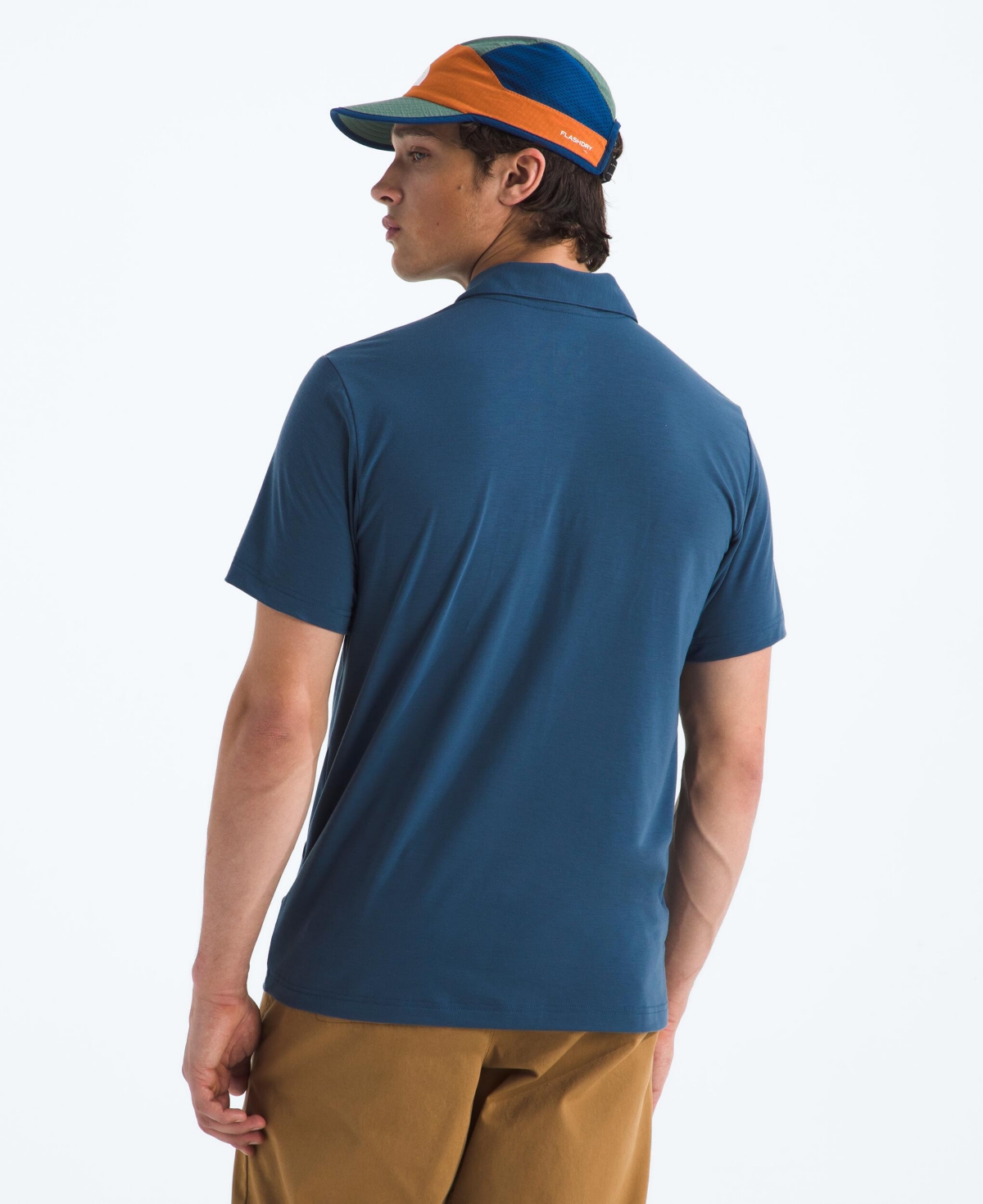 Shop The North Face Men's Adventure Polo Shirt In Shady Blue