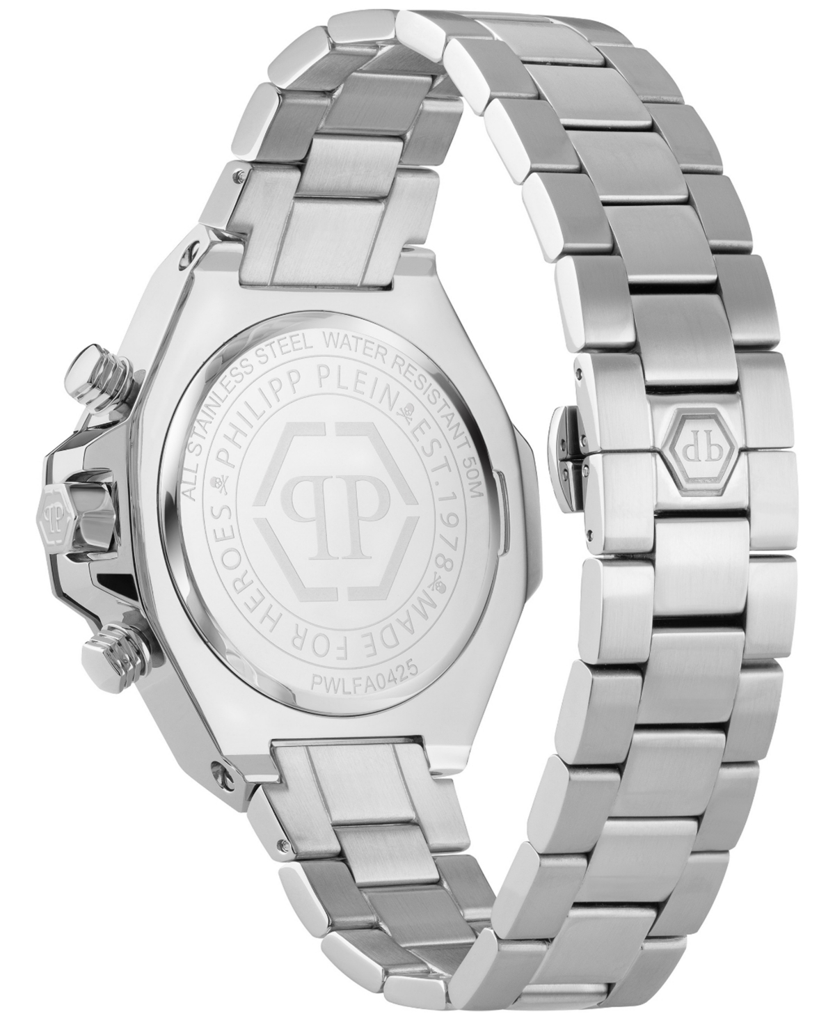 Philipp Plein Plein Chrono Royal Bracelet Watch In Stainless Steel