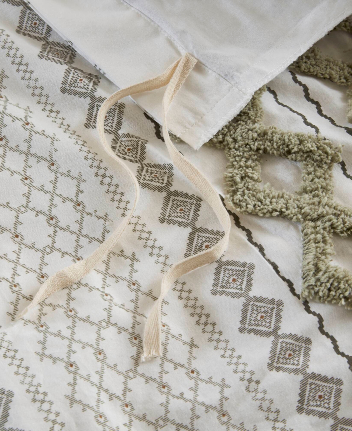 Ink+ivy Imani 3-pc. Duvet Cover Set, Full/queen In Sage,ivory