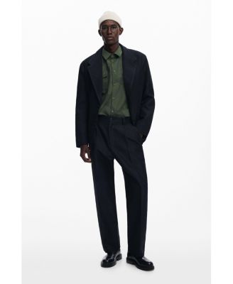Men's Pleated trousers with contrasts