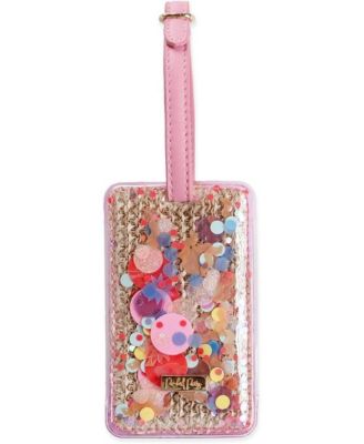 Travel Bundle Women's Travel Accessory Passport Holder and Luggage Tag, Woven with Faux Leather