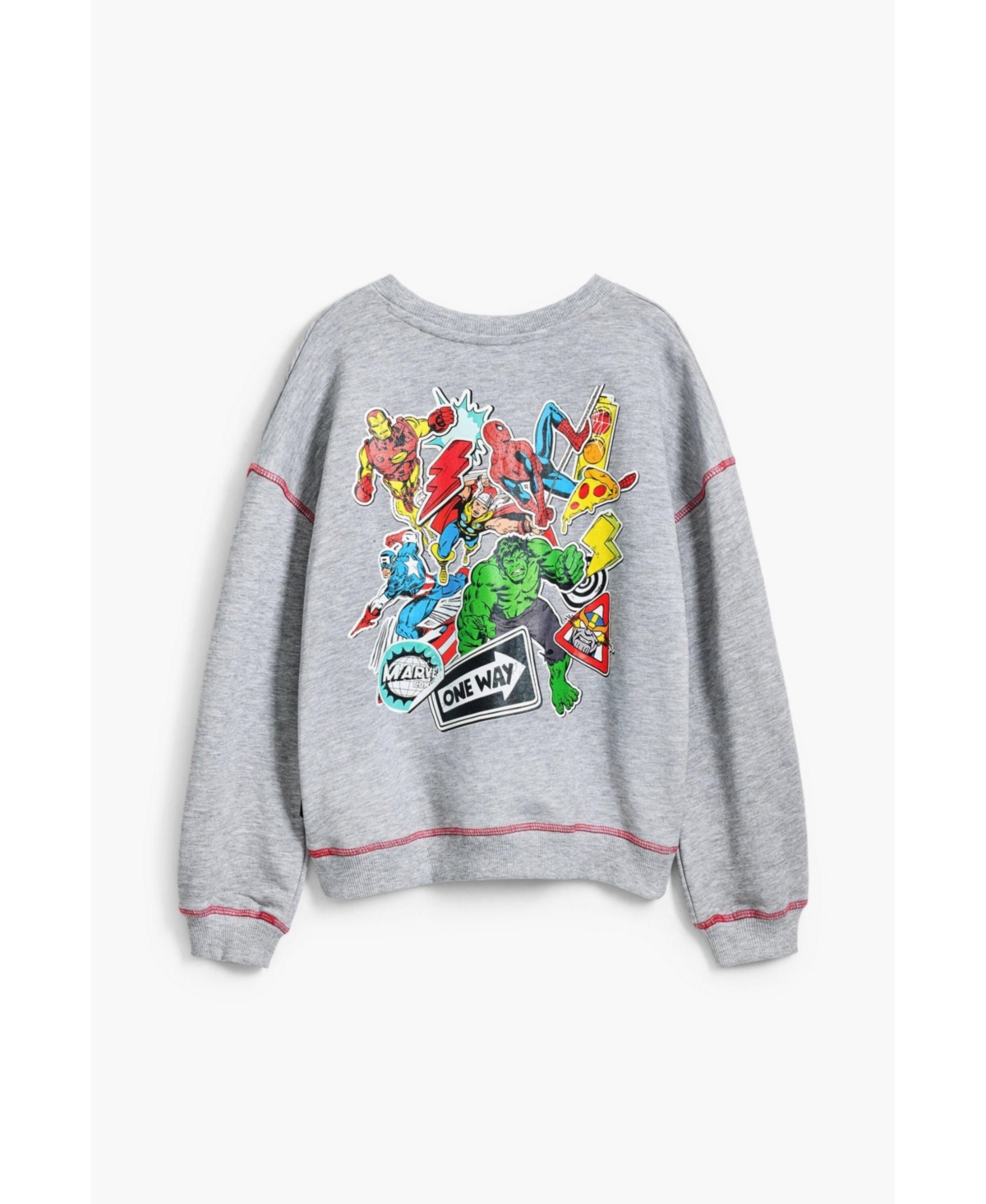 Desigual Boys Boys's Marvel Sweatshirt In Gray