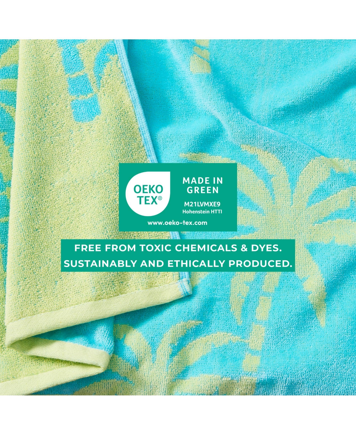 Linery & Co. 100% Cotton Jacquard 2 Pack Summer Beach Towels