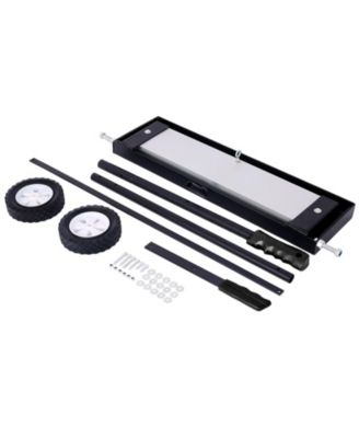 24'' Rolling Magnetic Pick-Up Sweeper, Heavy Duty Push-Type with Release, for Nails Needles Screws Collection,100 Pound Capacity