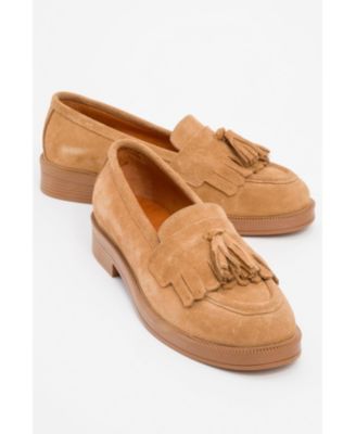 Milly Leather Tassel Loafers