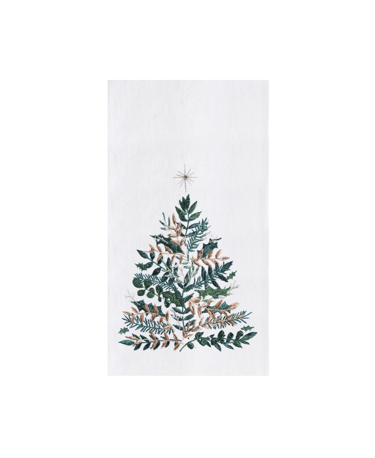 Emerald Green Christmas Tree Cotton Flour Sack Kitchen Dish Cotton Flour Sack Kitchen Dish Towel 27L x 18W in.
