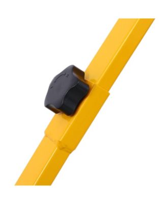 Snow Shovel with Wheels, Snow Pusher, Cushioned Adjustable Angle Handle Snow Removal Tool, 29" Blade, 10" Wheels,yellow color