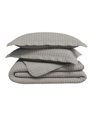 Linery and Co. Detailed Channel Stitch Quilt Set With Shams