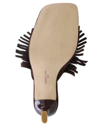 Women's Darby Fringe Slip On Dress Sandals