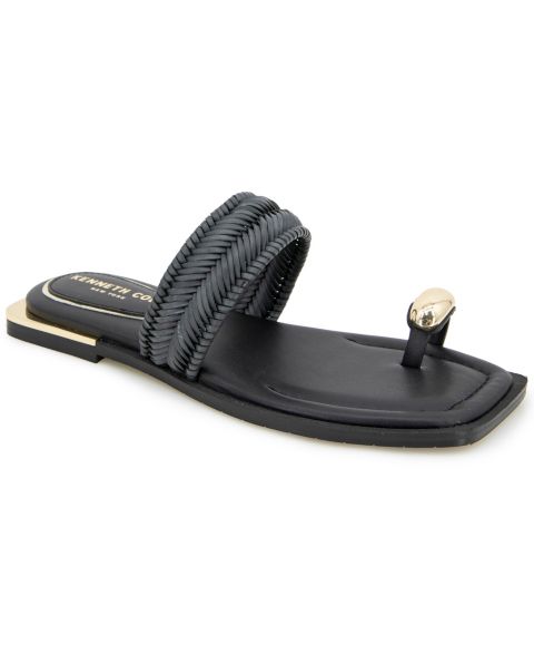 Женские сандалии Kenneth Cole New York Andarna Flat, цвет: Чёрный