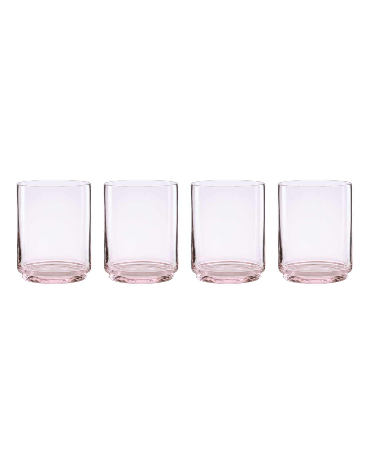 Lenox Tuscany Classics Stackable Short Glasses, Set Of 4 In Pink