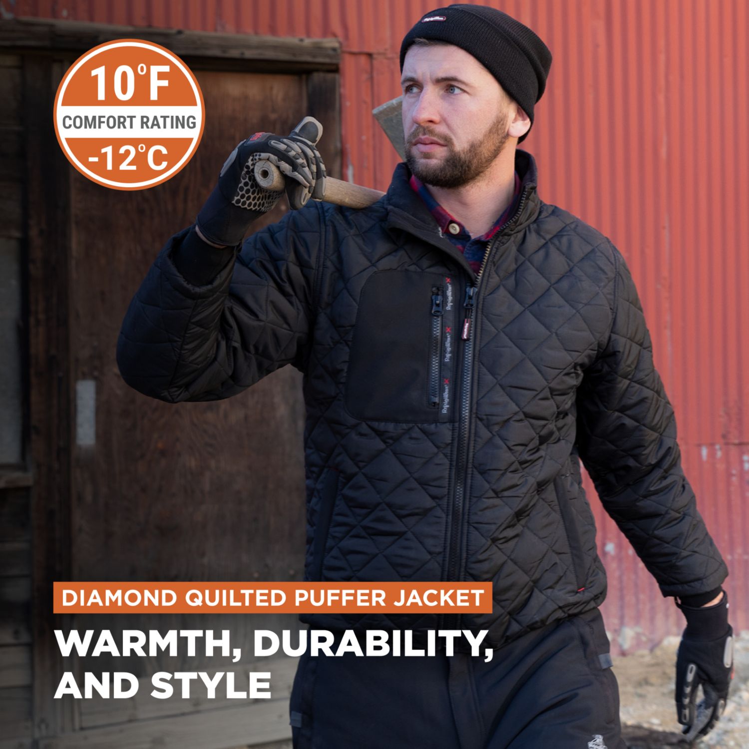 Big & Tall EnduraQuilt Diamond Quilted Puffer Jackett