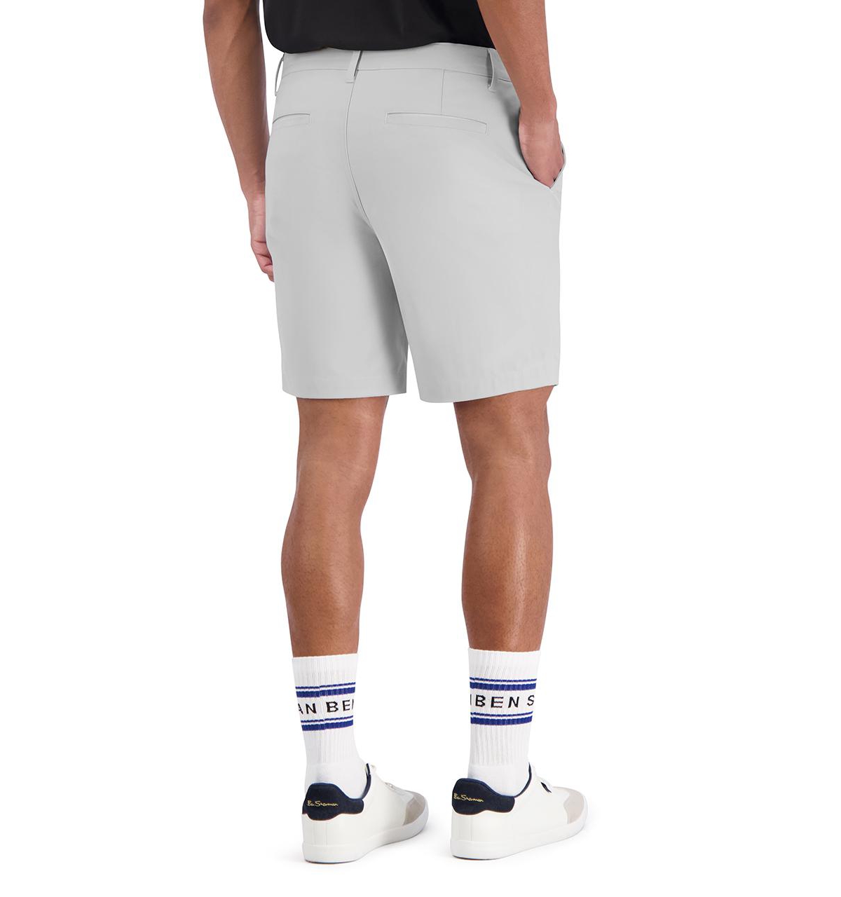 Ben Sherman 4way Stretch Tech Shorts In Light Gray